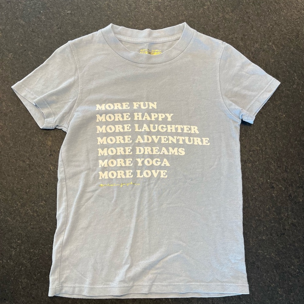 Spiritual Gangster Blue Tee with Positive Message